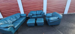 5 piece leather sofa set (free delivery)