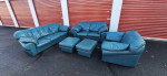 5 piece leather sofa set (free delivery)