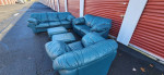 5 piece leather sofa set (free delivery)