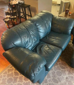 5 piece leather sofa set (free delivery)