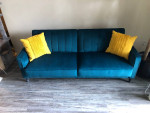 *MOVING SALE* FUTON SOFA BED (ADJUSTABLE BACK) + PILLOWS INCLUDED