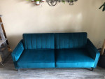 *MOVING SALE* FUTON SOFA BED (ADJUSTABLE BACK) + PILLOWS INCLUDED
