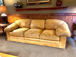 Henredon Leather Sofa Couch