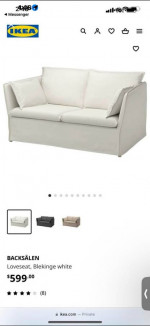 White Sofa / Loveseat