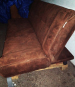 Sofa Bed/Cushioned Futon, Great for Guest, Small Spaces, Airbnb Delive