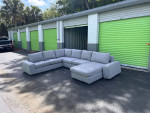 Modern Large Grey Sectional Sofa (Free Delivery)