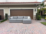 Crate & Barrel Sectional Sofa (Free Delivery)