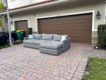Crate & Barrel Sectional Sofa (Free Delivery)
