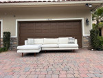 Sofa Company White Boucle Sectional Sofa (Free Delivery)