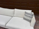 Sofa Company White Boucle Sectional Sofa (Free Delivery)