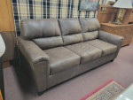 Modern Suede Like Sofa with 2 Toned Stitching ~ Clean and Comfy!