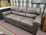 Modern Suede Like Sofa with 2 Toned Stitching ~ Clean and Comfy!