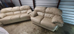 Italian leather sofa and loveseat (free delivery)
