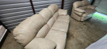 Italian leather sofa and loveseat (free delivery)