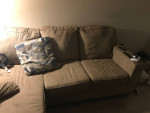 Living room sofa plus lamp $50