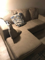 Living room sofa plus lamp $50