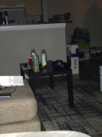 Living room sofa plus lamp $50