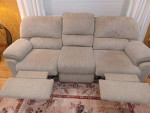 Sofa with 2 RECLINERS Couch Davenport living room chair lazyboy lounge
