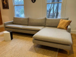 Modern Gray Sectional Sofa