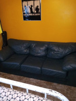 Green Leather sofa