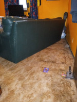 Green Leather sofa