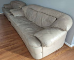 Italian Natuzzi Matching Couch and Sofa