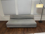 CB2 Piazza Sofa with White Oak Legs