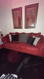 Red sofa