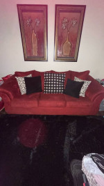 Red sofa