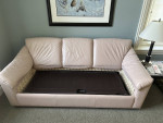 Leather Sofa Bed (Full)