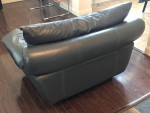 Leather chair lounge sofa couch loveseat