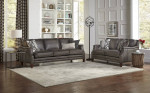 "NEW!" - MUST-SEE! - 100% Leather 3 pc. Sofa Set