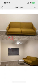 Convertible Sofa 77”
