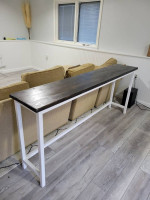 Custom made sofa table.