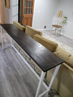 Custom made sofa table.