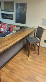 Custom made sofa table.