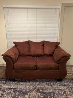 Brown Sofa/Loveseat