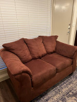 Brown Sofa/Loveseat