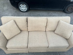 Ethan Allen Tan 3-Seater Sofa