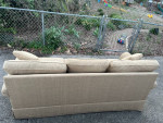 Ethan Allen Tan 3-Seater Sofa