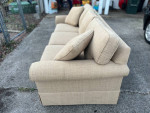 Ethan Allen Tan 3-Seater Sofa