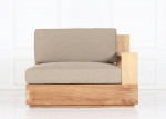 Outdoor patio teak sofa sectionals and dining tables, furniture