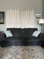 Grey NFM Sofa w/ Decorative Pillows