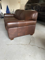 Birch Lane Genuine Leather 3 Seat Sofa