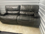 Gray McCaskill Power Leather Reclining Sofa - FREE Delivery Available