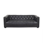 Restoration Hardware Leather Savoy Sofa Couch