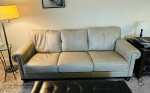 Hartford Leather Sofa and Chair (Haverty’s)