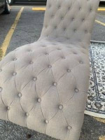 SOFA/ KAUCH FRENCH STYLE, GREY COLOR TUFTED, NEW IN PLASTIC