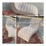 SOFA/ KAUCH FRENCH STYLE, GREY COLOR TUFTED, NEW IN PLASTIC