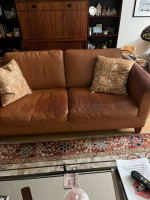 Ginuwine Leather Sofa & Loveseat